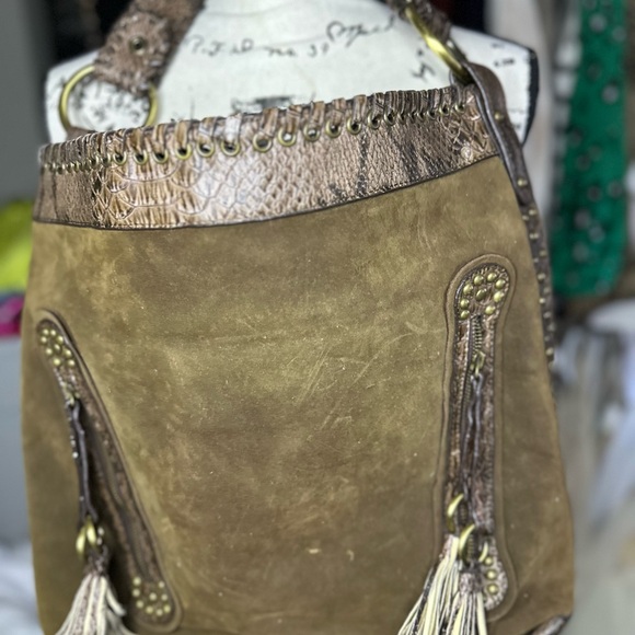 Vintage Brown boho Bag - Picture 3 of 11